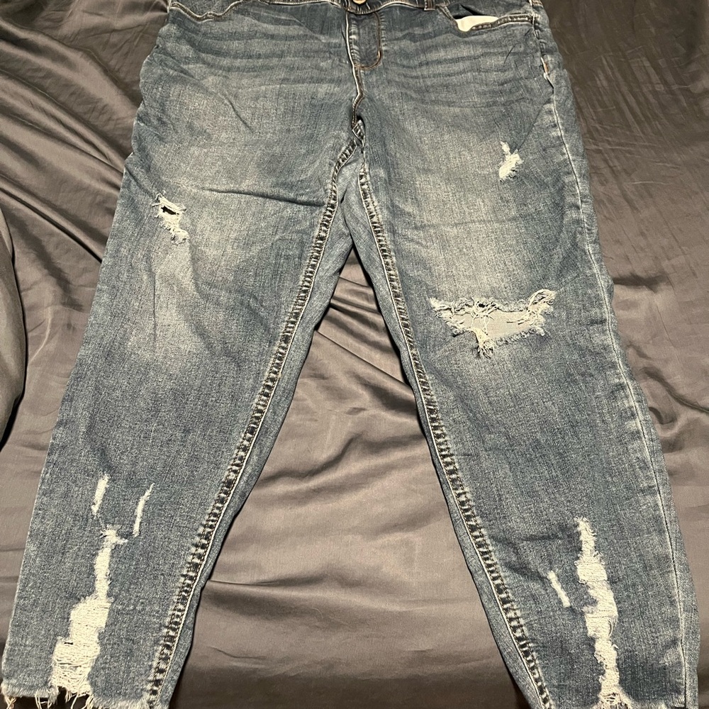 Maurice’s Distressed Blue Jeans
